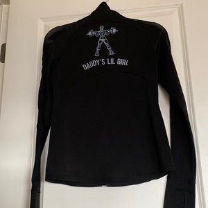 Athletic zip up “daddy’s lil girl”